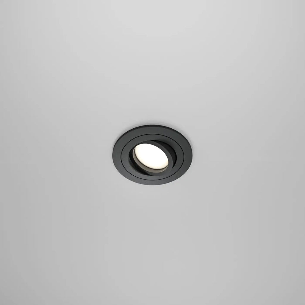 Spot encastrable rond orientable à 25°, aluminium, GU10