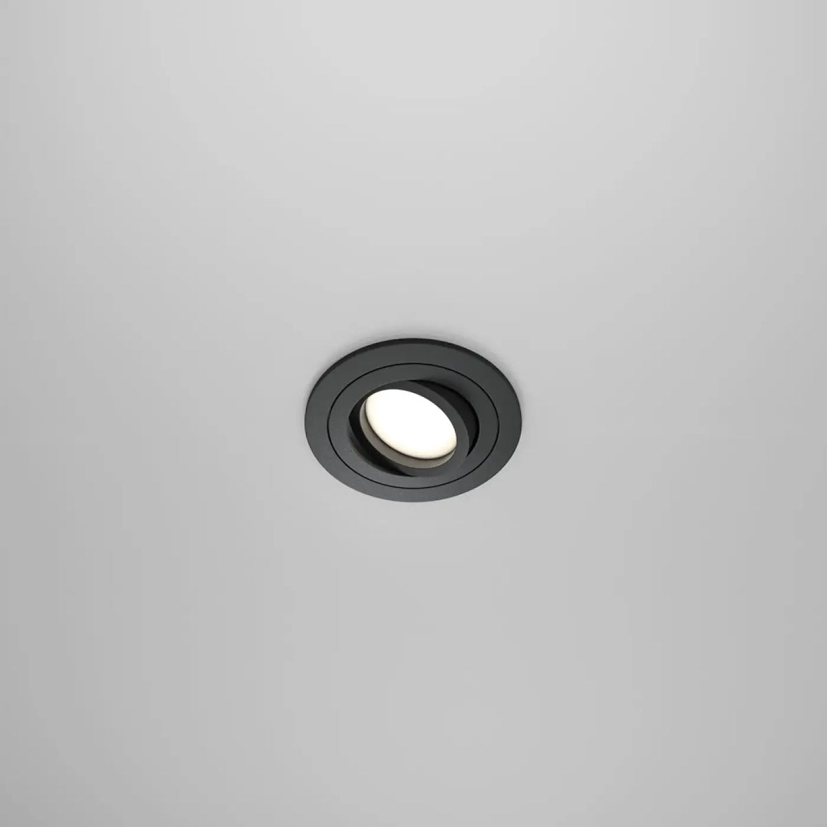 Spot encastrable rond orientable à 25°, aluminium, GU10