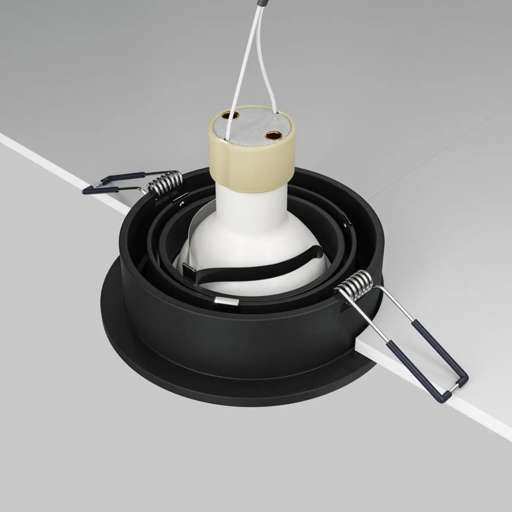 Spot encastrable rond orientable à 25°, aluminium, GU10