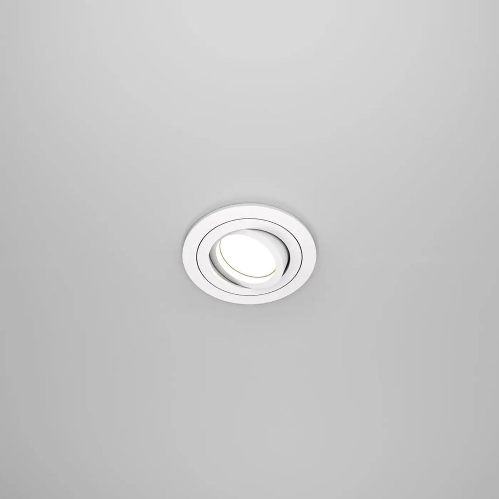 Spot encastrable rond orientable à 25°, aluminium, GU10