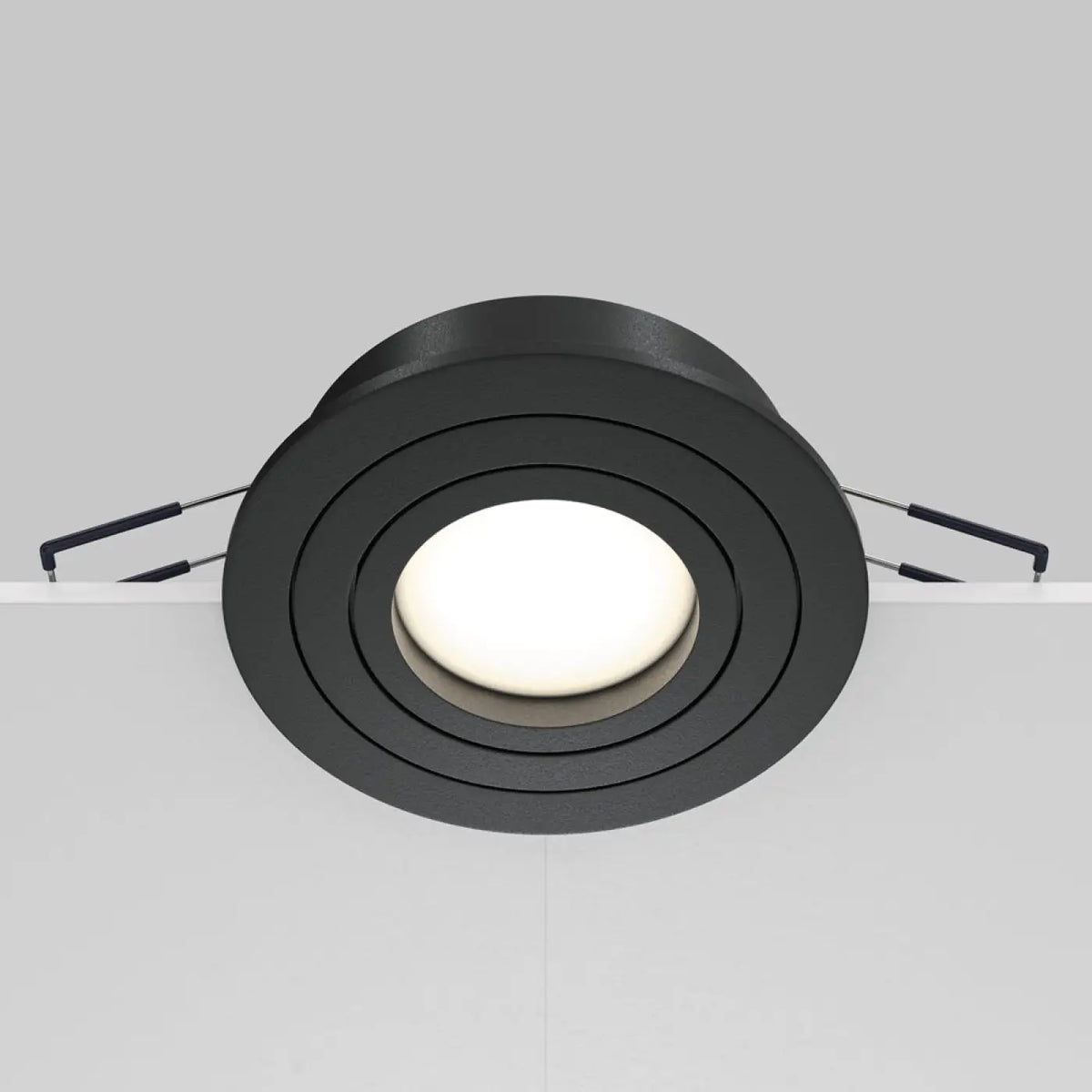 Spot encastrable rond orientable à 25°, aluminium, GU10