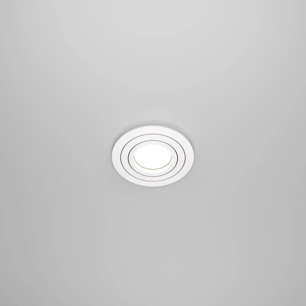 Spot encastrable rond orientable à 25°, aluminium, GU10