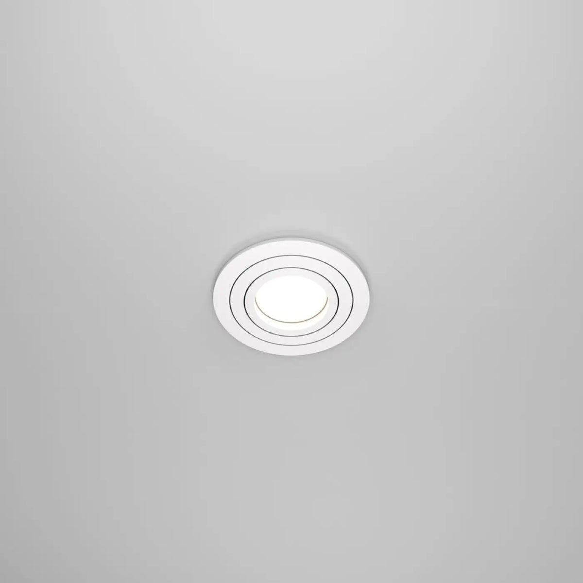 Spot encastrable rond orientable à 25°, aluminium, GU10