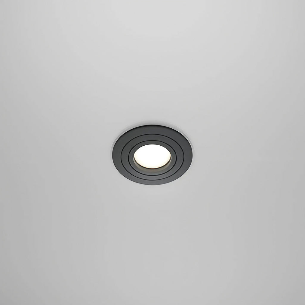 Spot encastrable rond orientable à 25°, aluminium, GU10