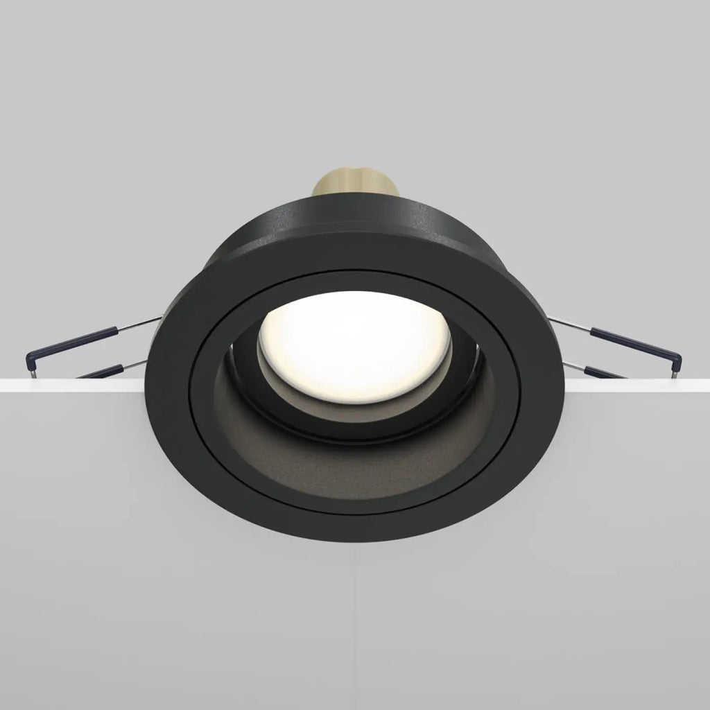 Spot encastrable rond à source en retrait, culot GU10, 9,2 cm