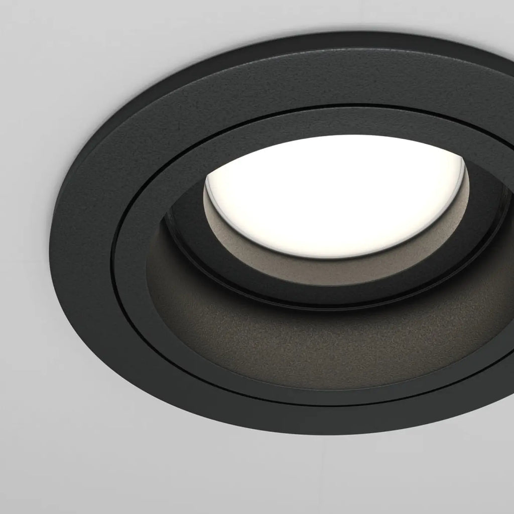 Spot encastrable rond à source en retrait, culot GU10, 9,2 cm