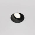 Spot encastrable rond sans collerette, pose à fleur de plafond, noir