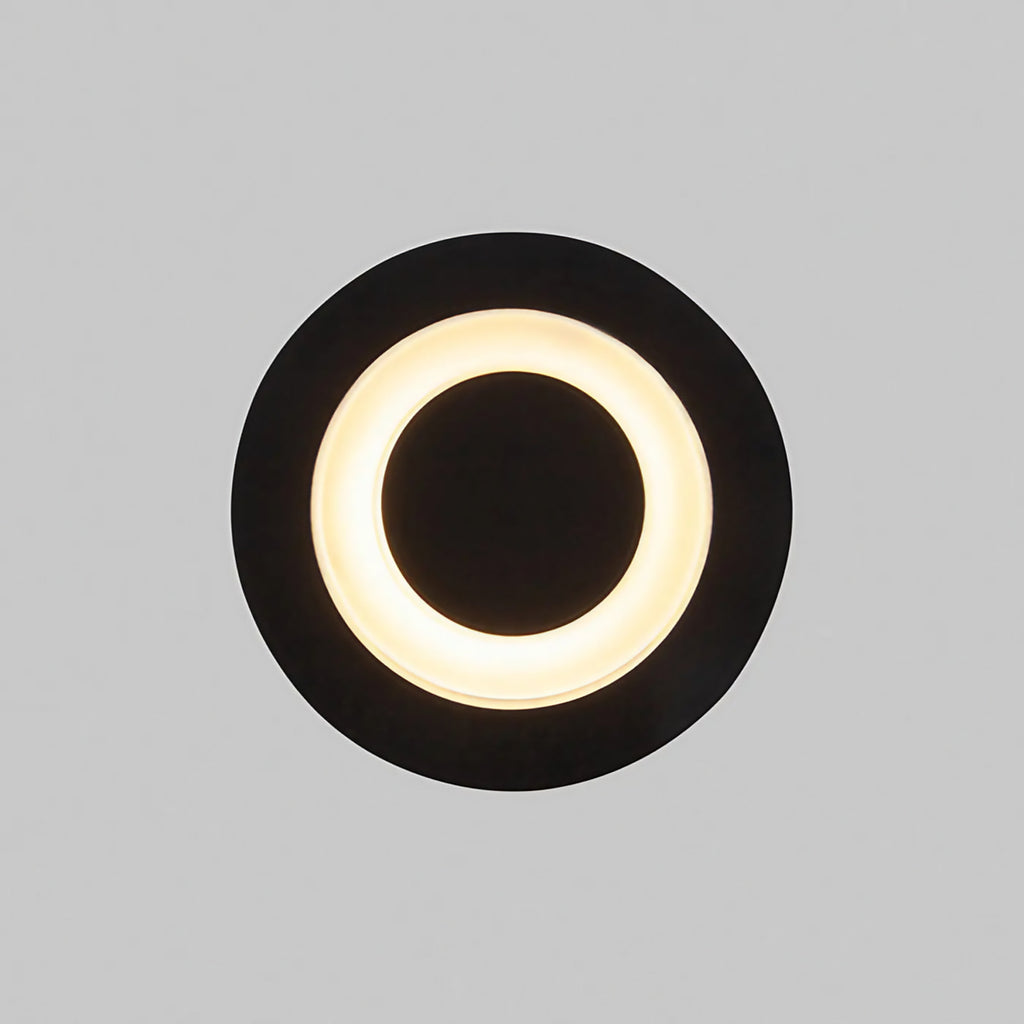 Spot de balisage encastrable LED IP65 pour marches et murs, noir