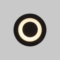 Spot de balisage encastrable LED IP65 pour marches et murs, noir
