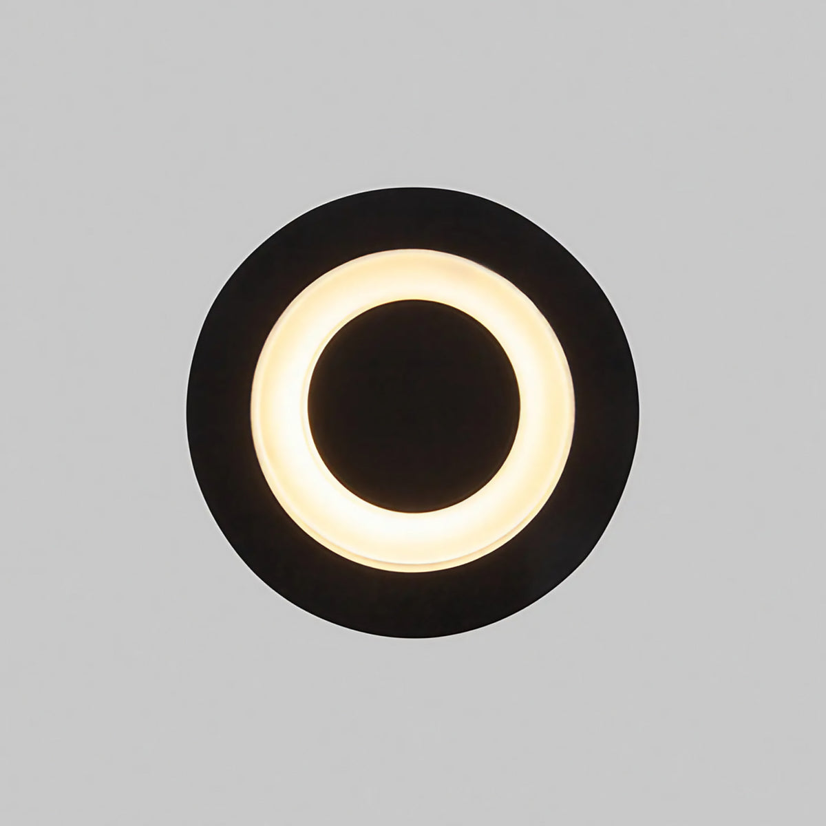Spot de balisage encastrable LED IP65 pour marches et murs, noir