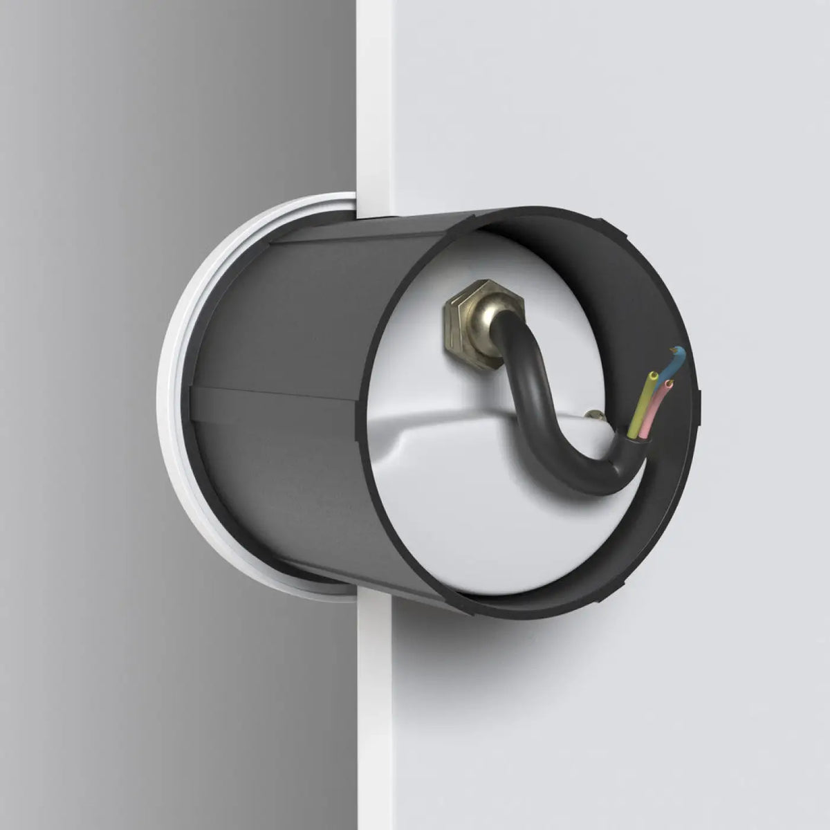 Balise LED ronde à encastrer pour marches et murets, IP54