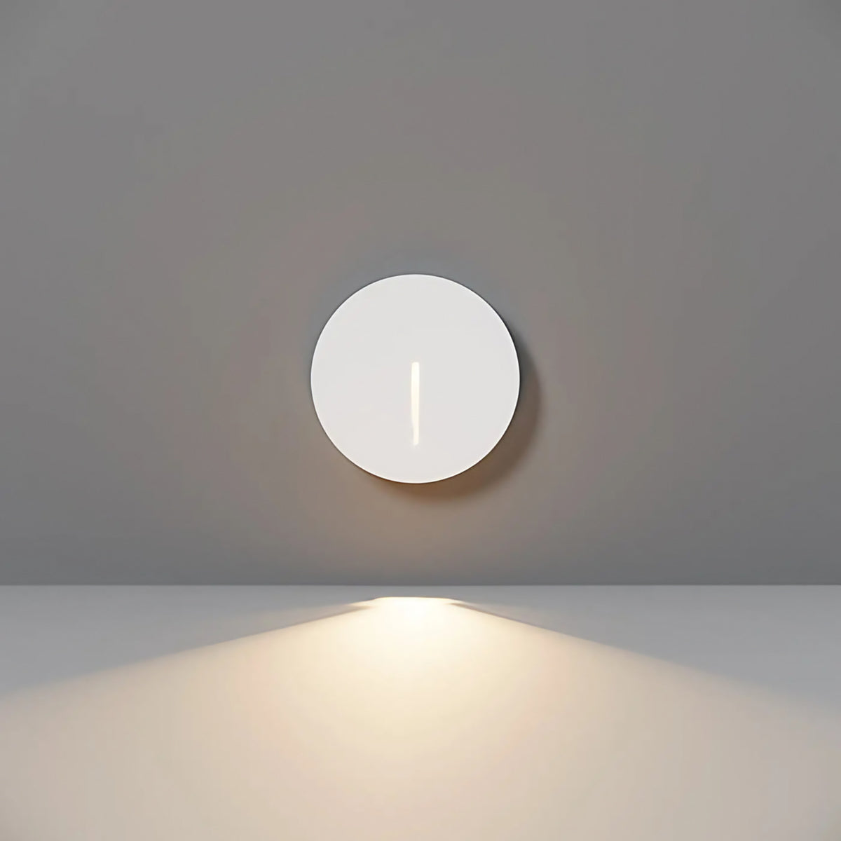 Balise LED ronde à encastrer pour marches et murets, IP54, blanc