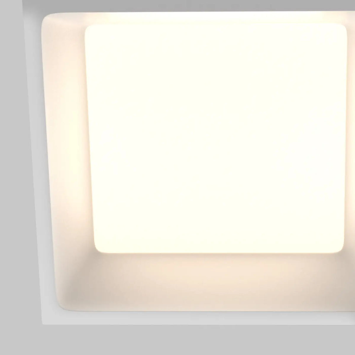 Spot encastrable LED panneau carré IP44, trois formats