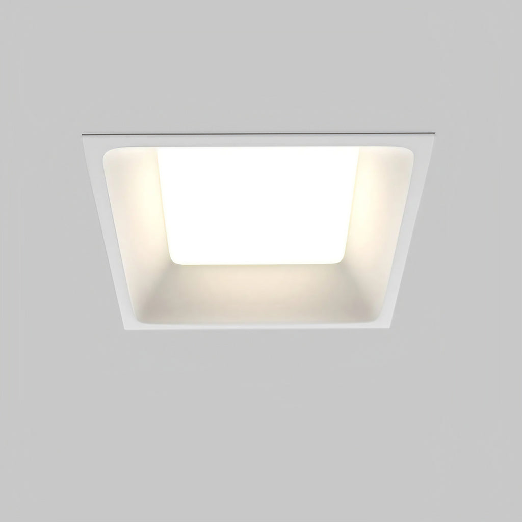 Spot encastrable LED panneau carré IP44, trois formats