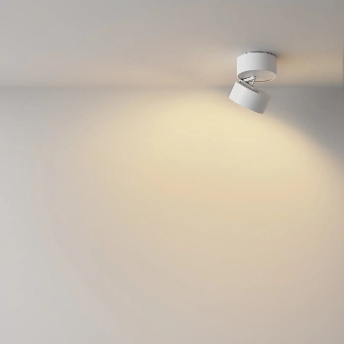 Spot encastrable LED à tête rétractable en acier, deux tailles