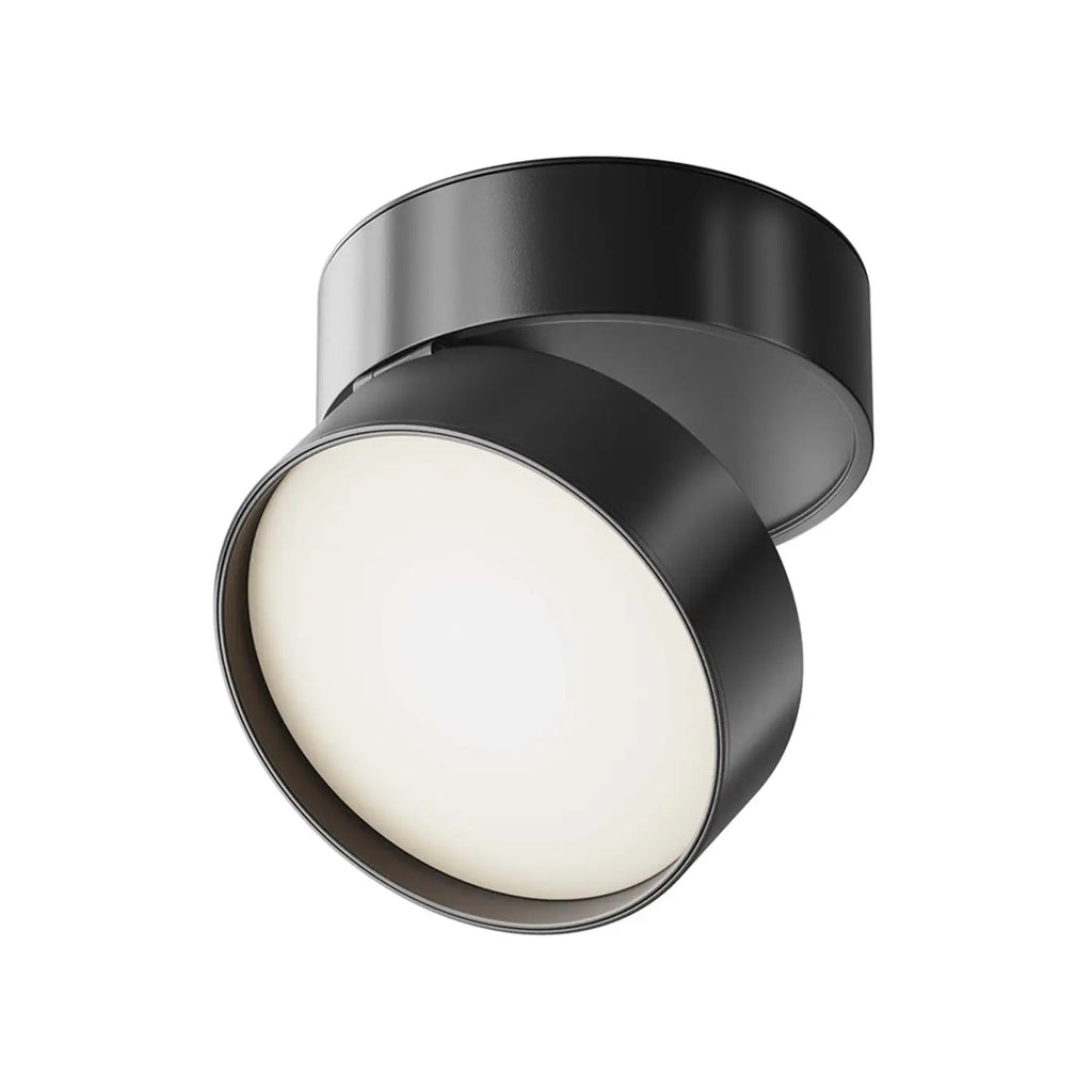 Spot encastrable LED à tête rétractable en acier, deux tailles