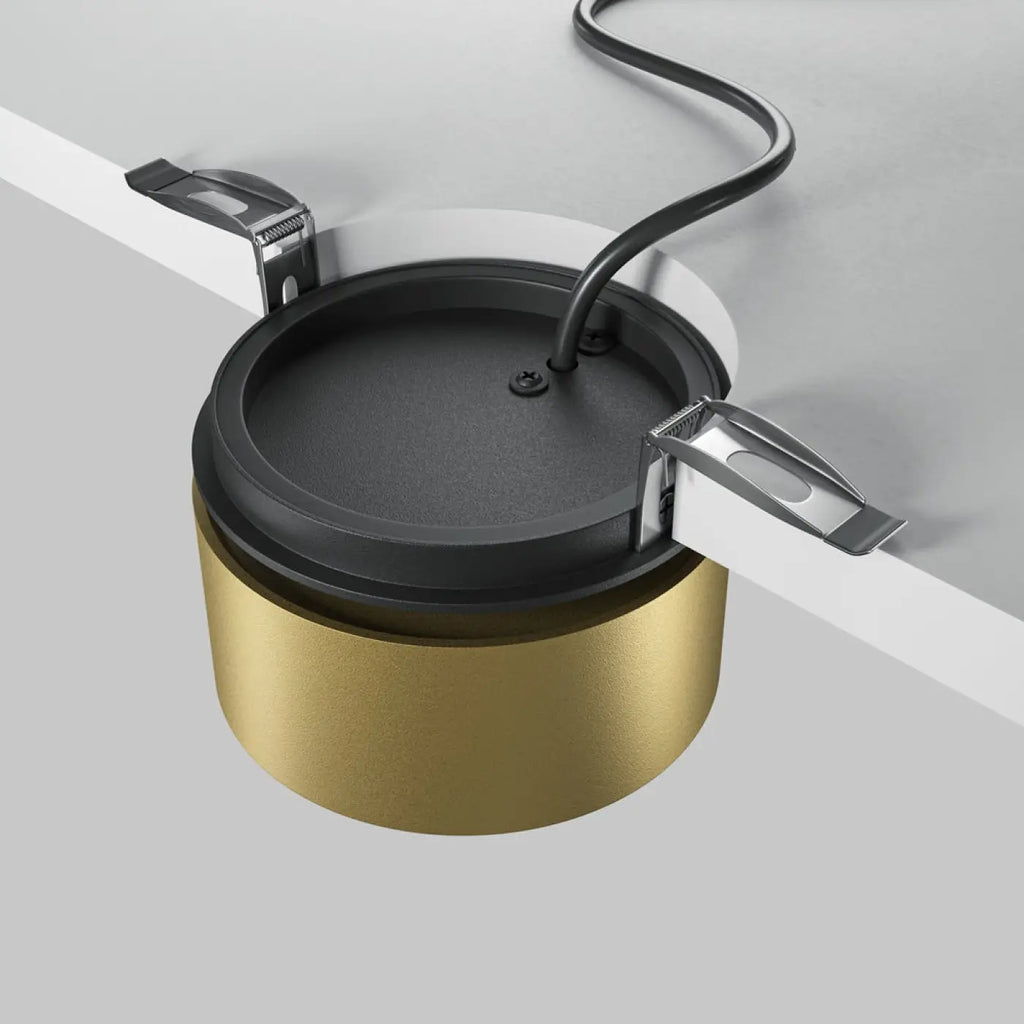 Spot encastrable LED rétractable, lumière qui se réchauffe en baissant