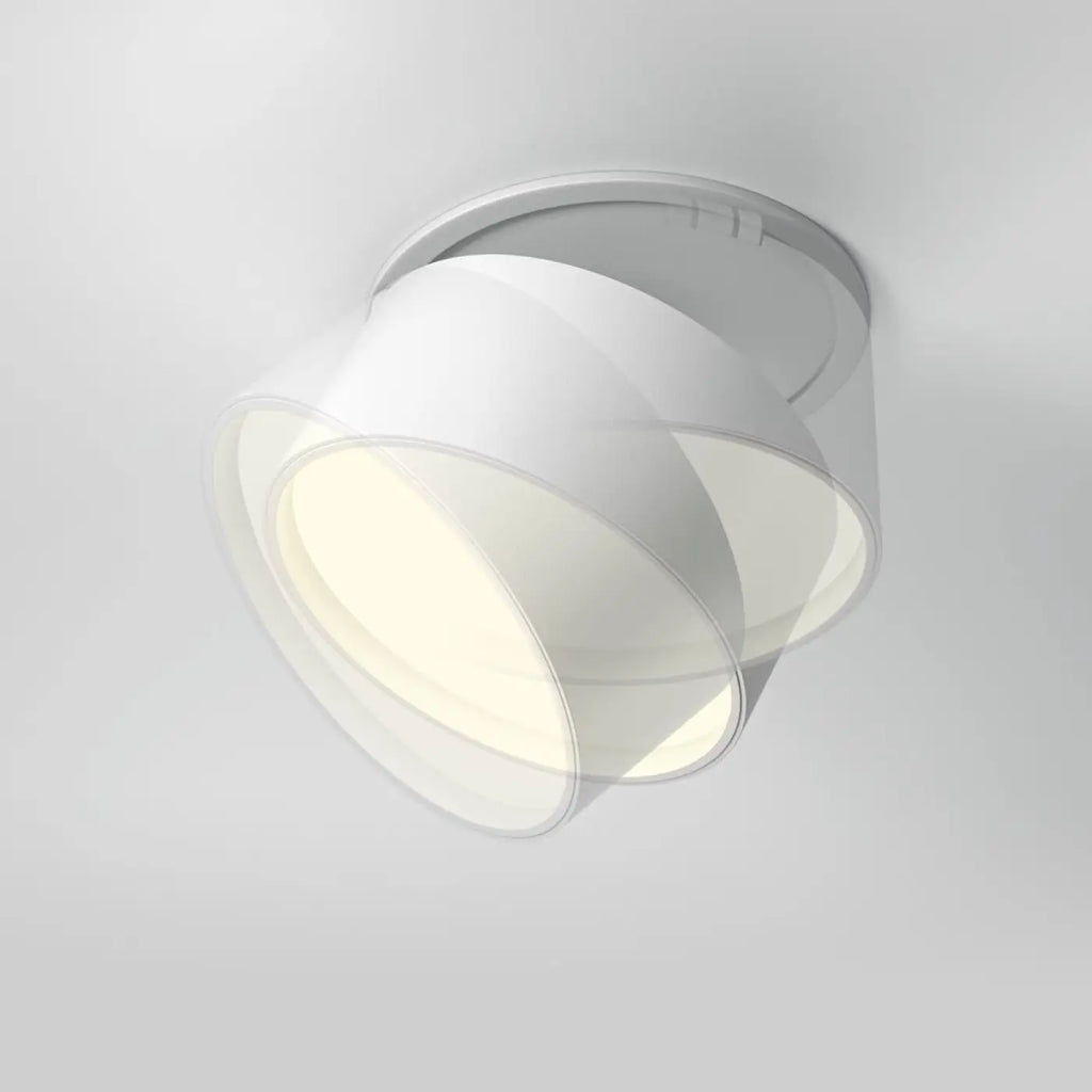 Spot encastrable LED rétractable, lumière qui se réchauffe en baissant