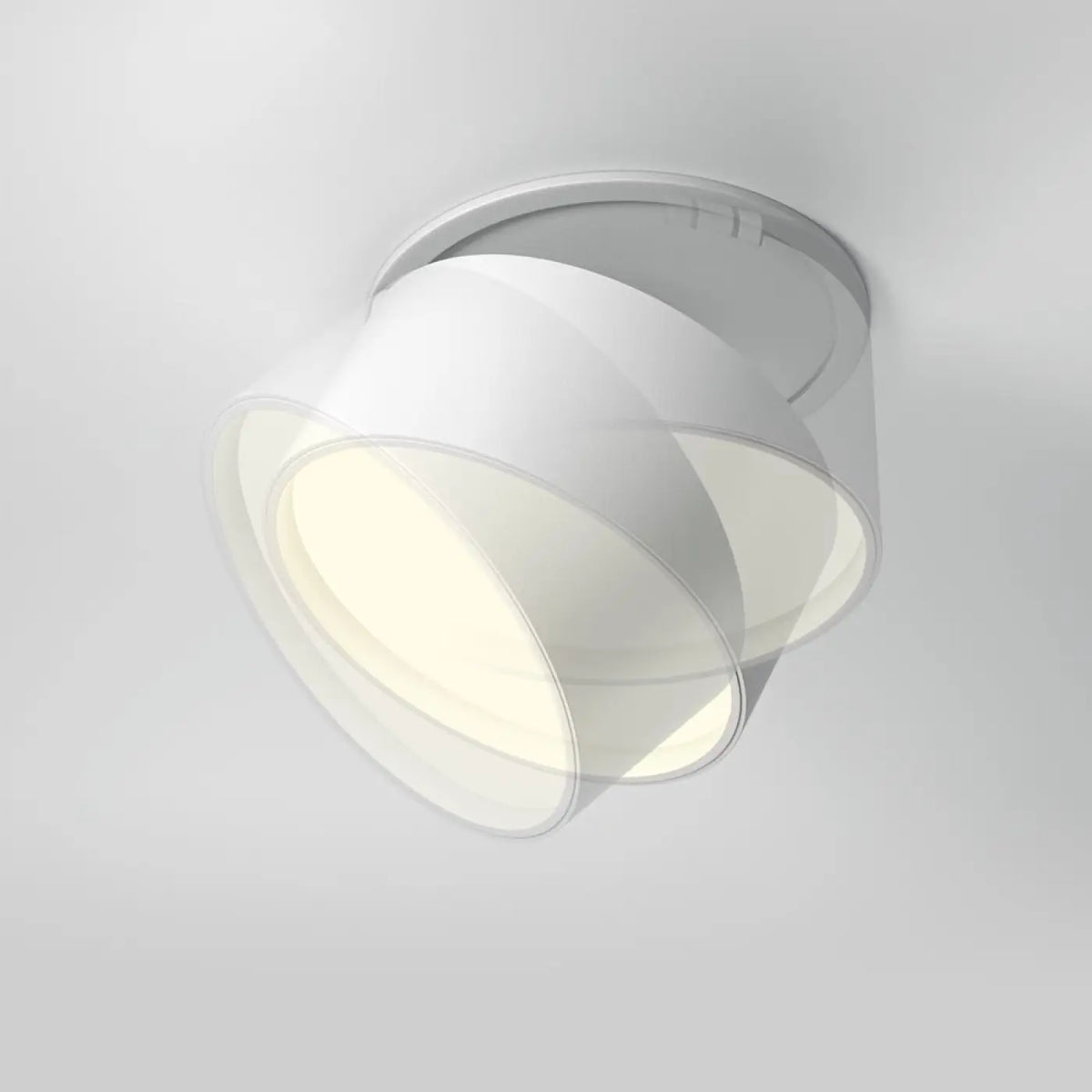 Spot encastrable LED rétractable, lumière qui se réchauffe en baissant