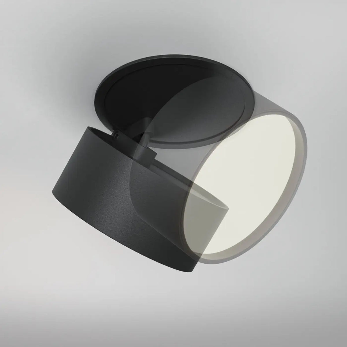 Spot encastrable LED rétractable, lumière qui se réchauffe en baissant