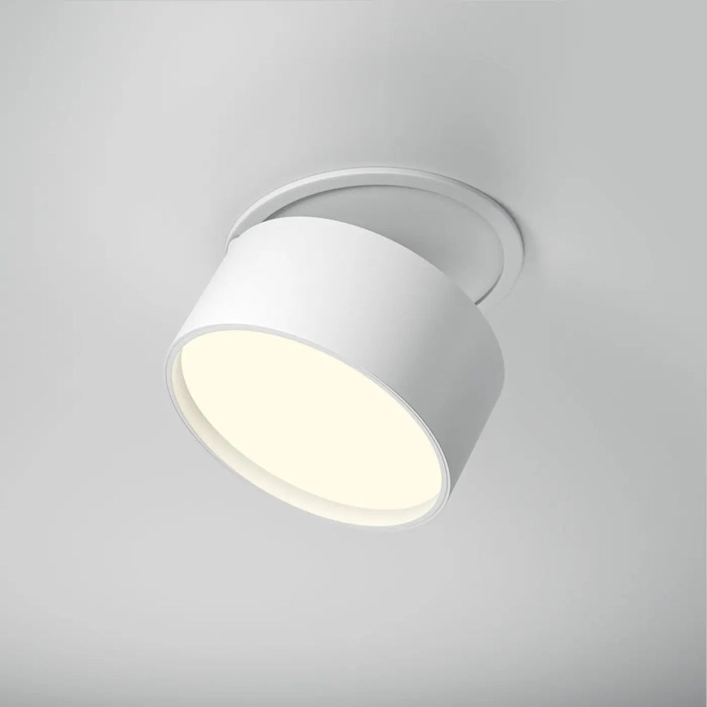 Spot encastrable LED rétractable, lumière qui se réchauffe en baissant