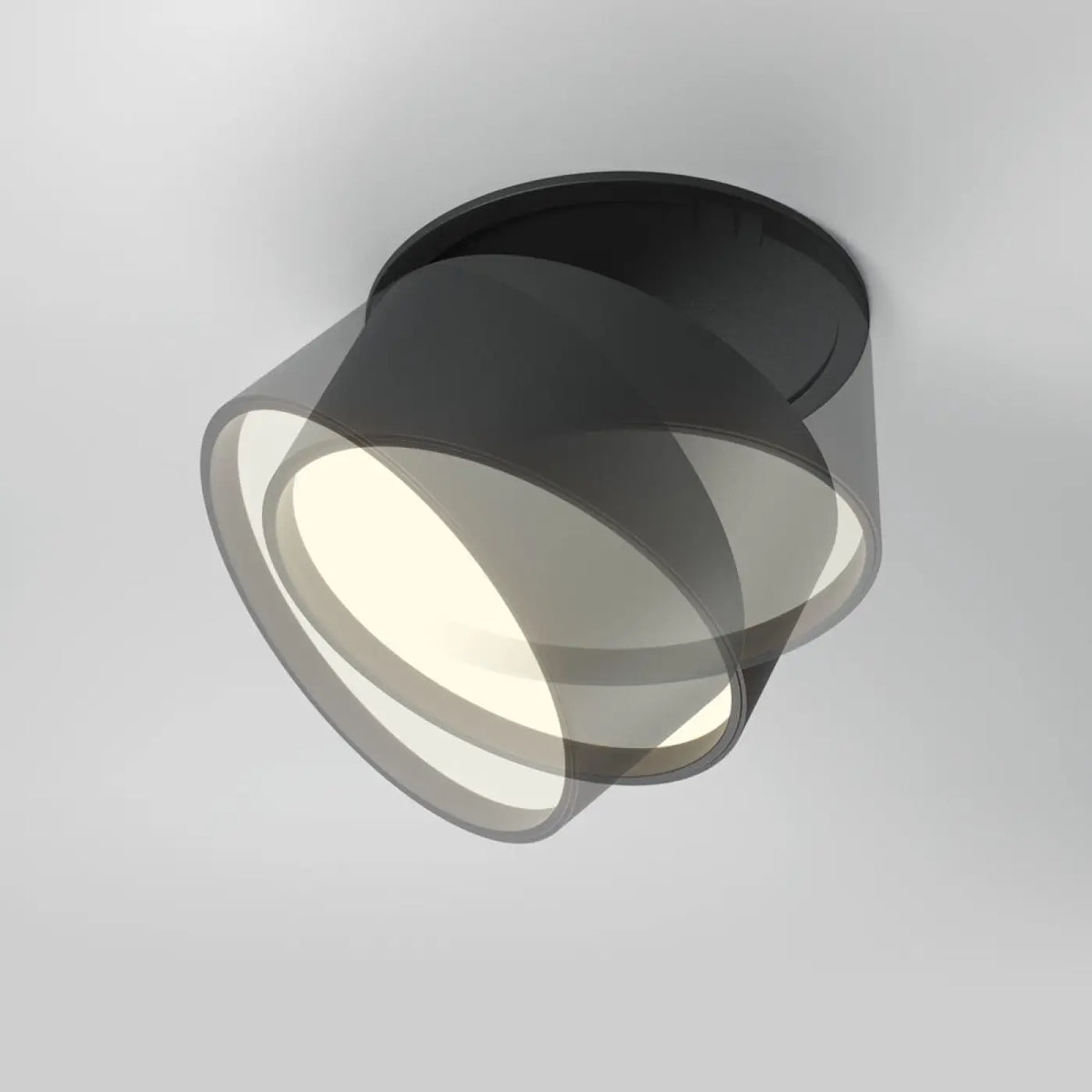 Spot encastrable LED rétractable, lumière qui se réchauffe en baissant