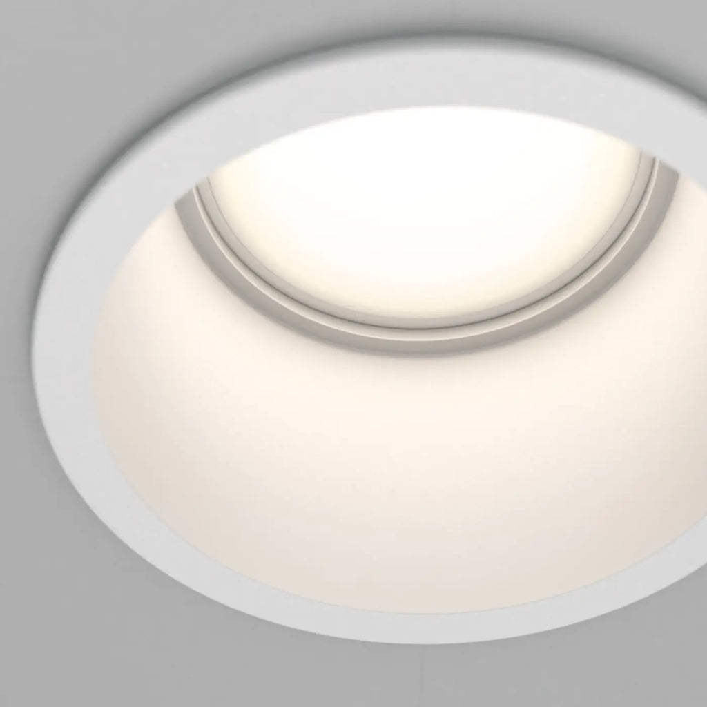 Spot encastrable rond à collerette fine, aluminium, culot GU10