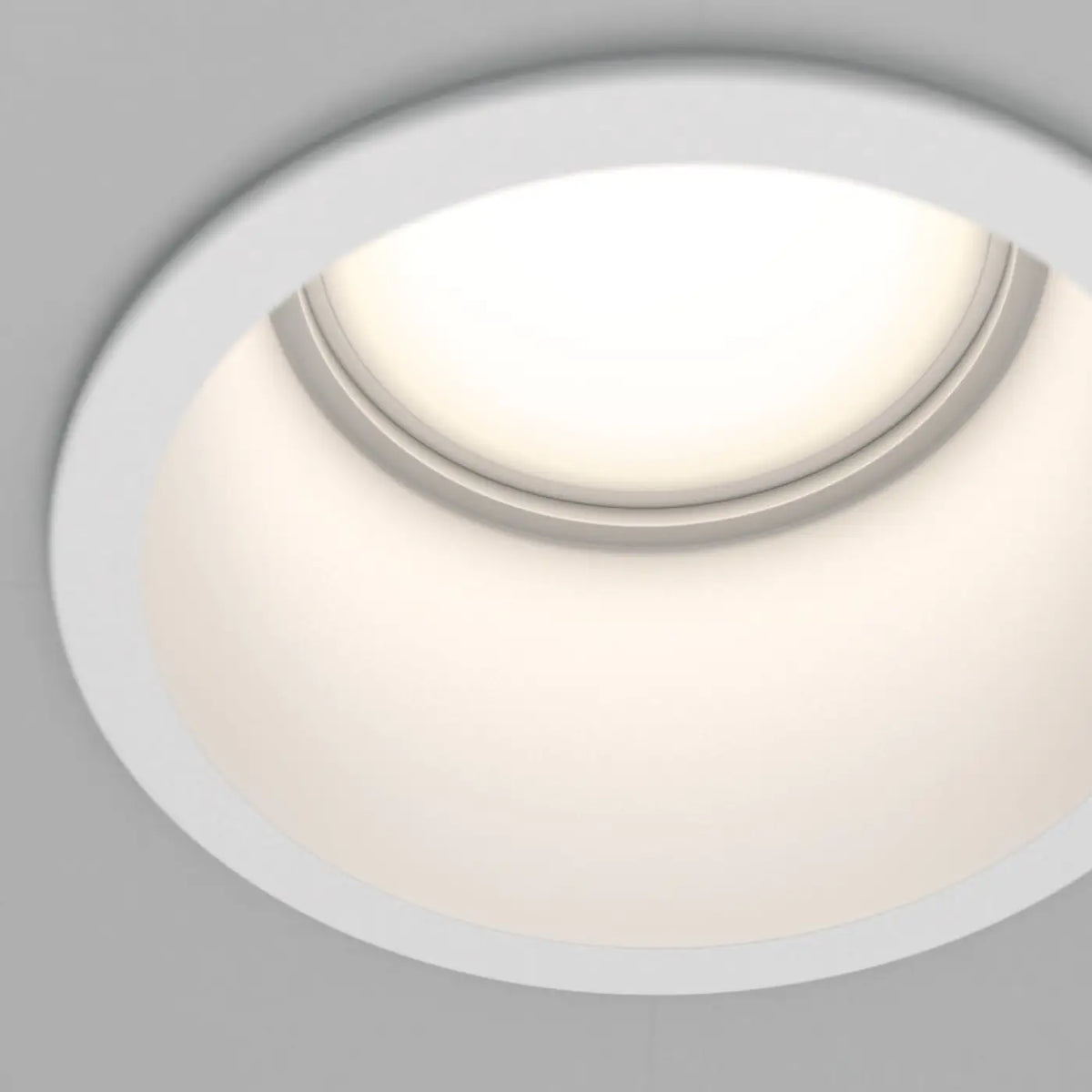 Spot encastrable rond à collerette fine, aluminium, culot GU10