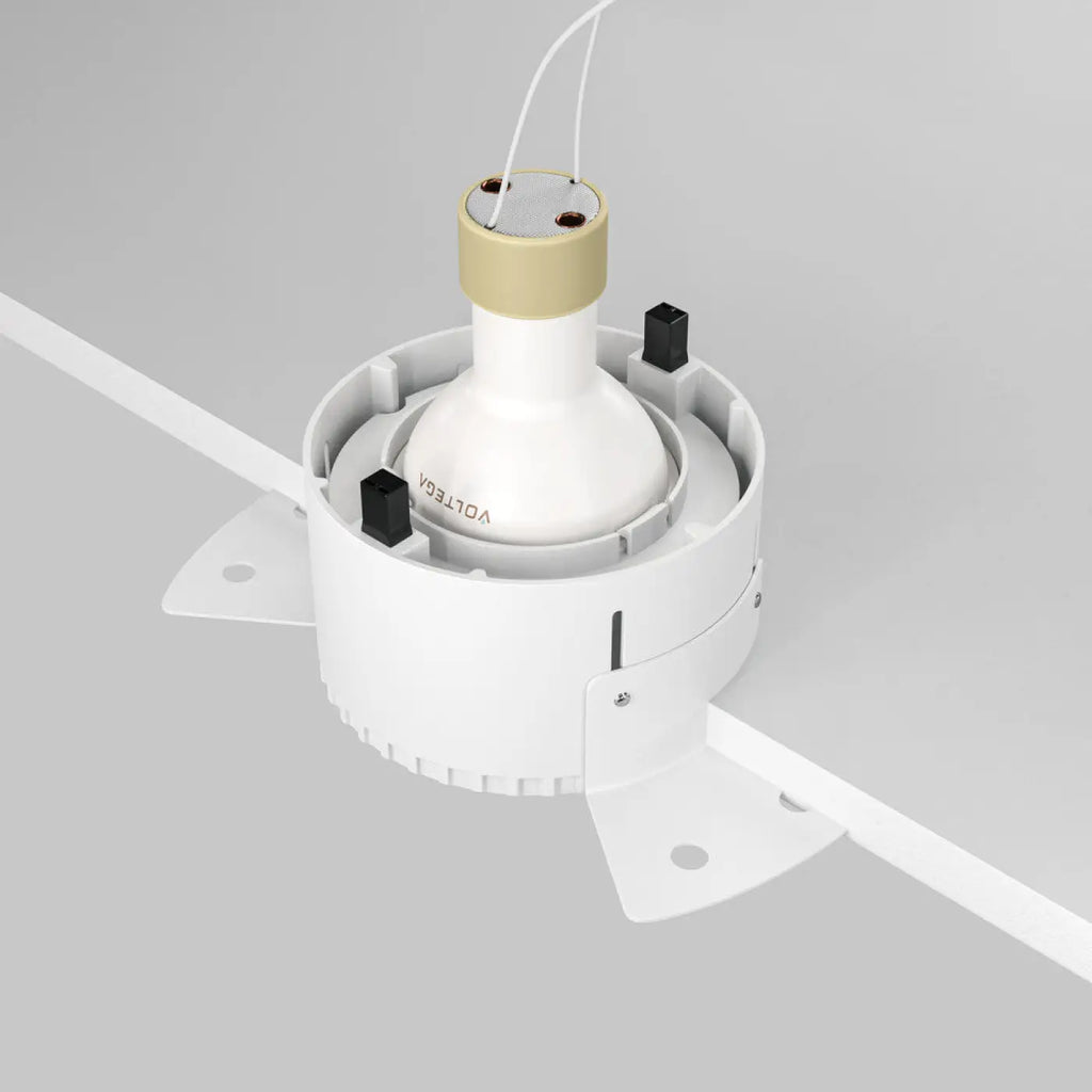 Spot encastré rond en acier, quatre finitions, culot GU10