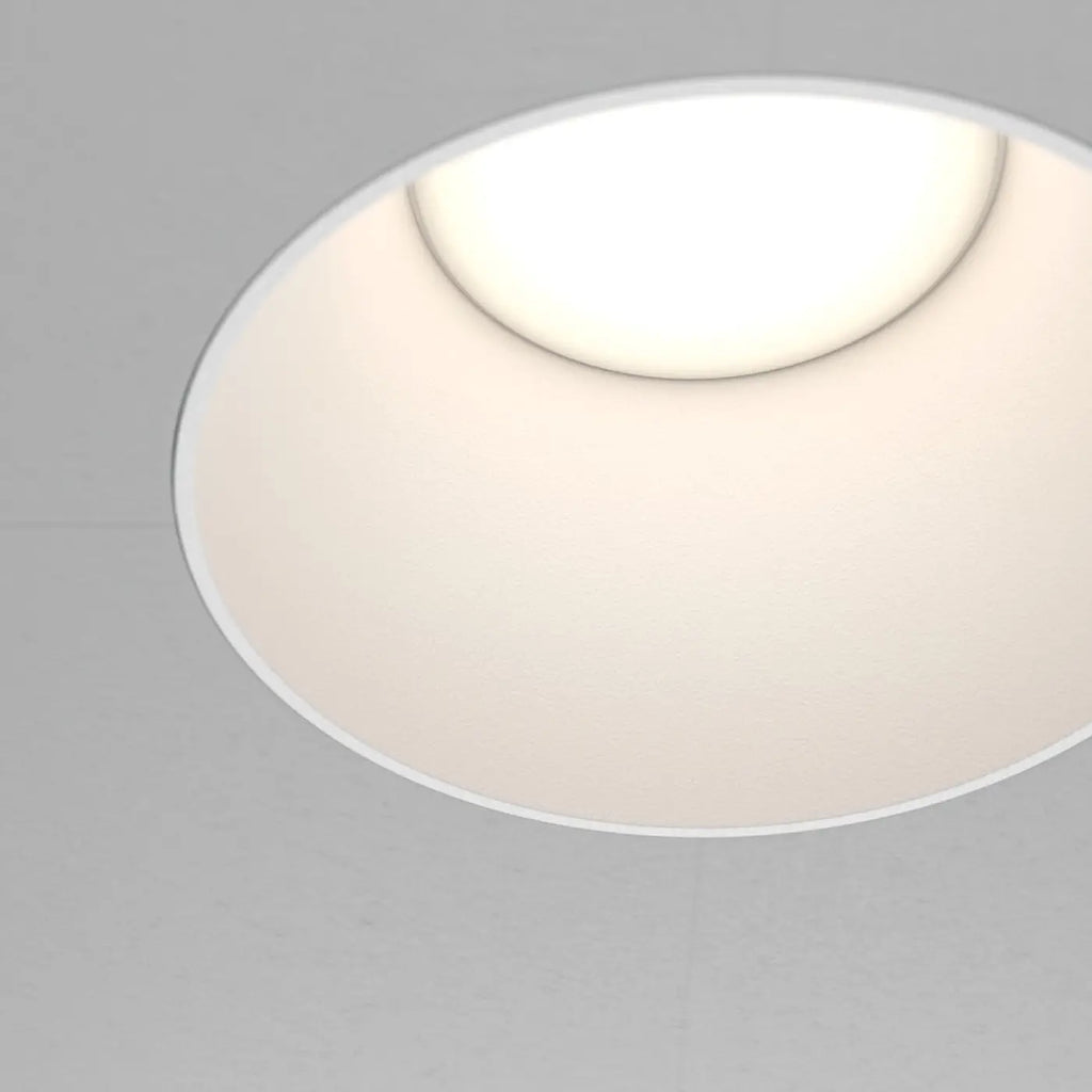 Spot encastré rond en acier, quatre finitions, culot GU10