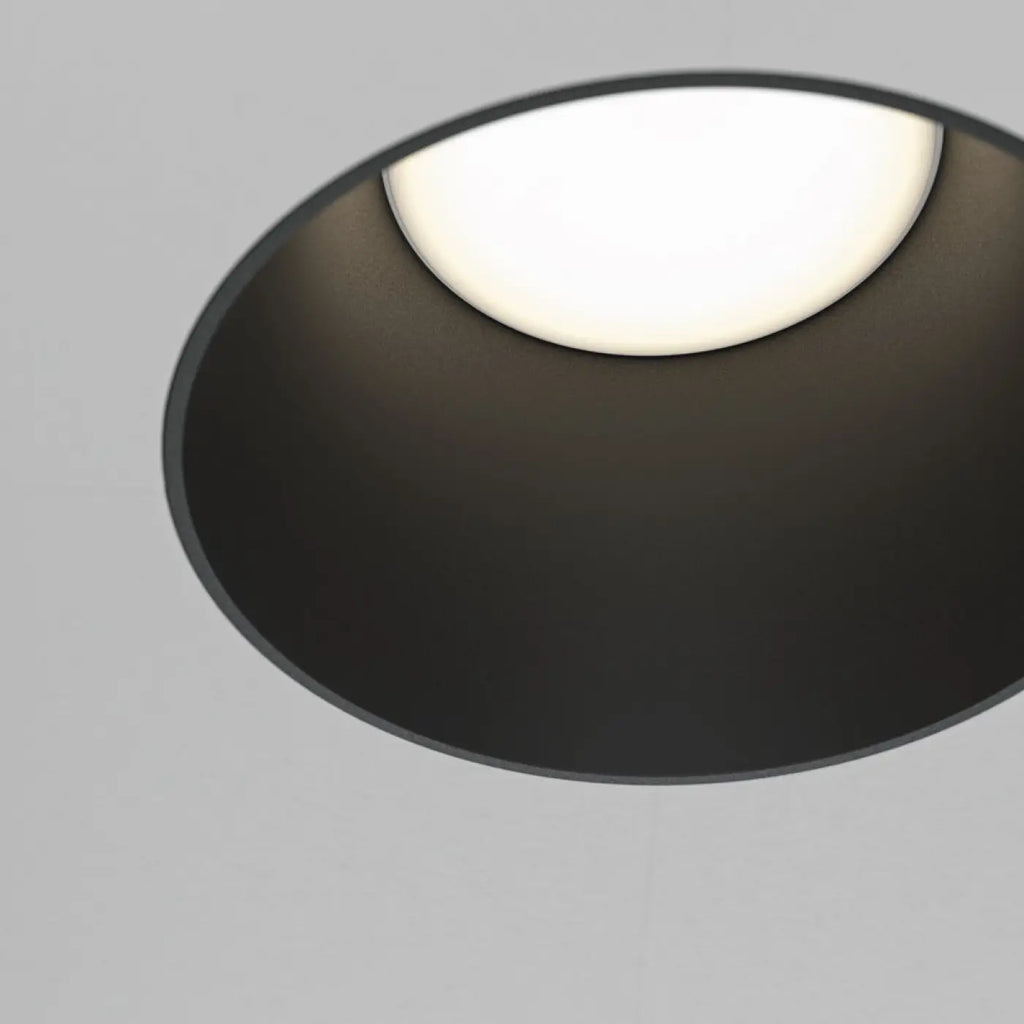 Spot encastré rond en acier, quatre finitions, culot GU10