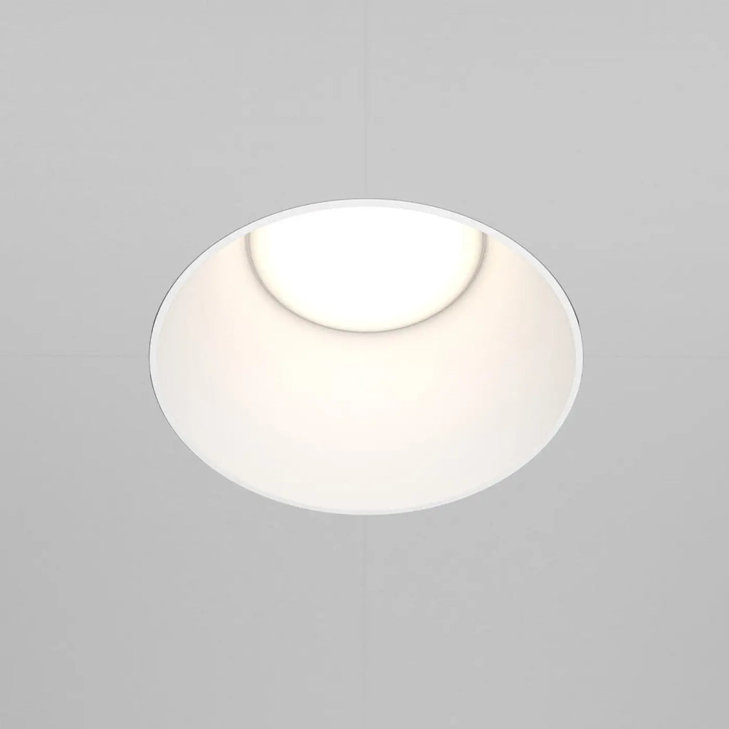 Spot encastré rond en acier, quatre finitions, culot GU10