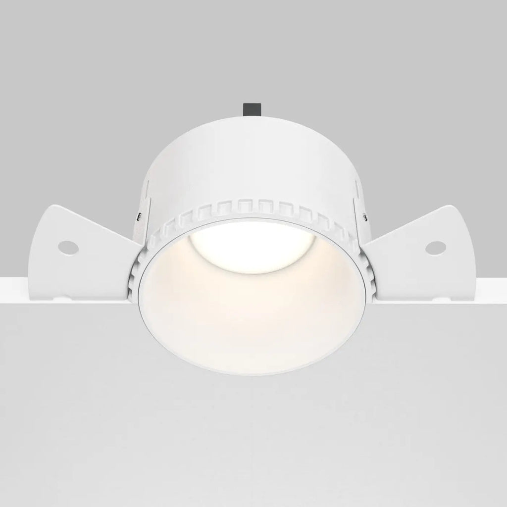 Spot encastré rond en acier, quatre finitions, culot GU10