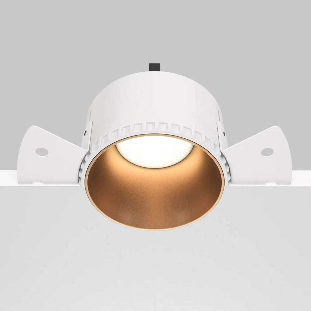Spot encastré rond en acier, quatre finitions, culot GU10