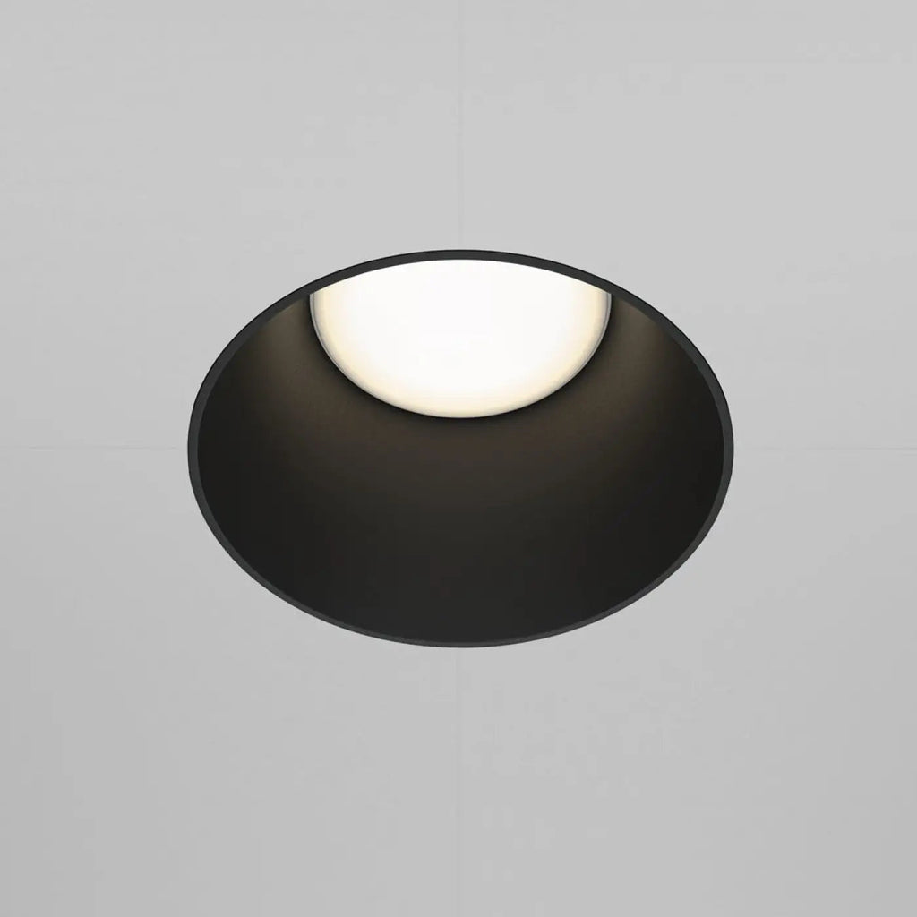 Spot encastré rond en acier, quatre finitions, culot GU10