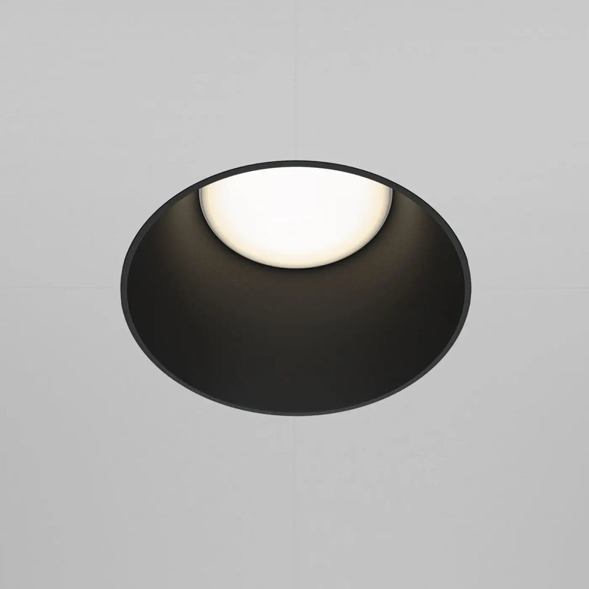 Spot encastré rond en acier, quatre finitions, culot GU10