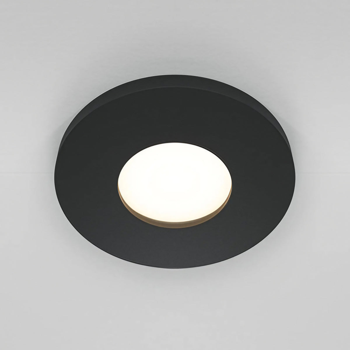 Spot encastrable étanche IP65 à faible profondeur, GU10, noir
