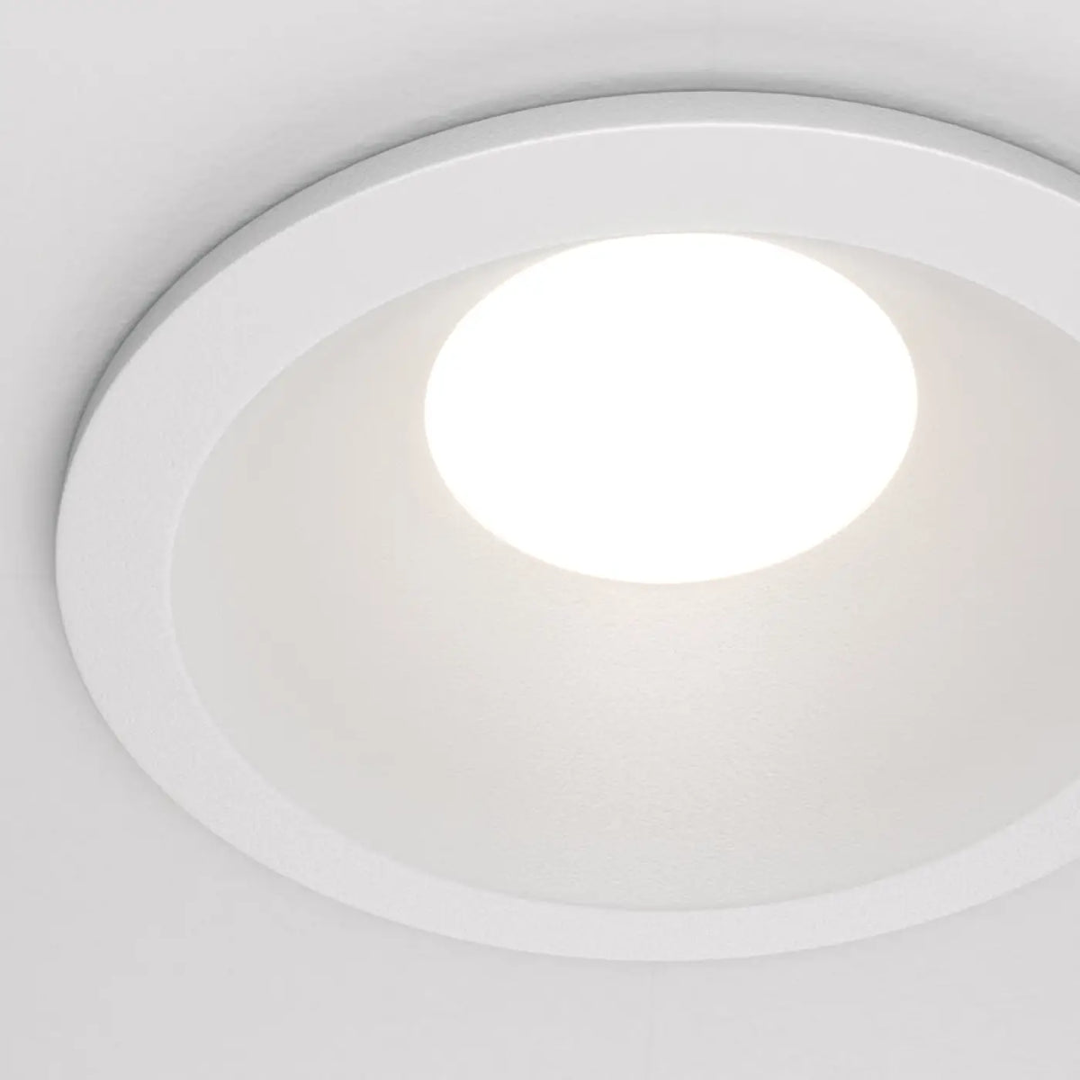 Spot encastré rond étanche IP65 en acier, culot GU10