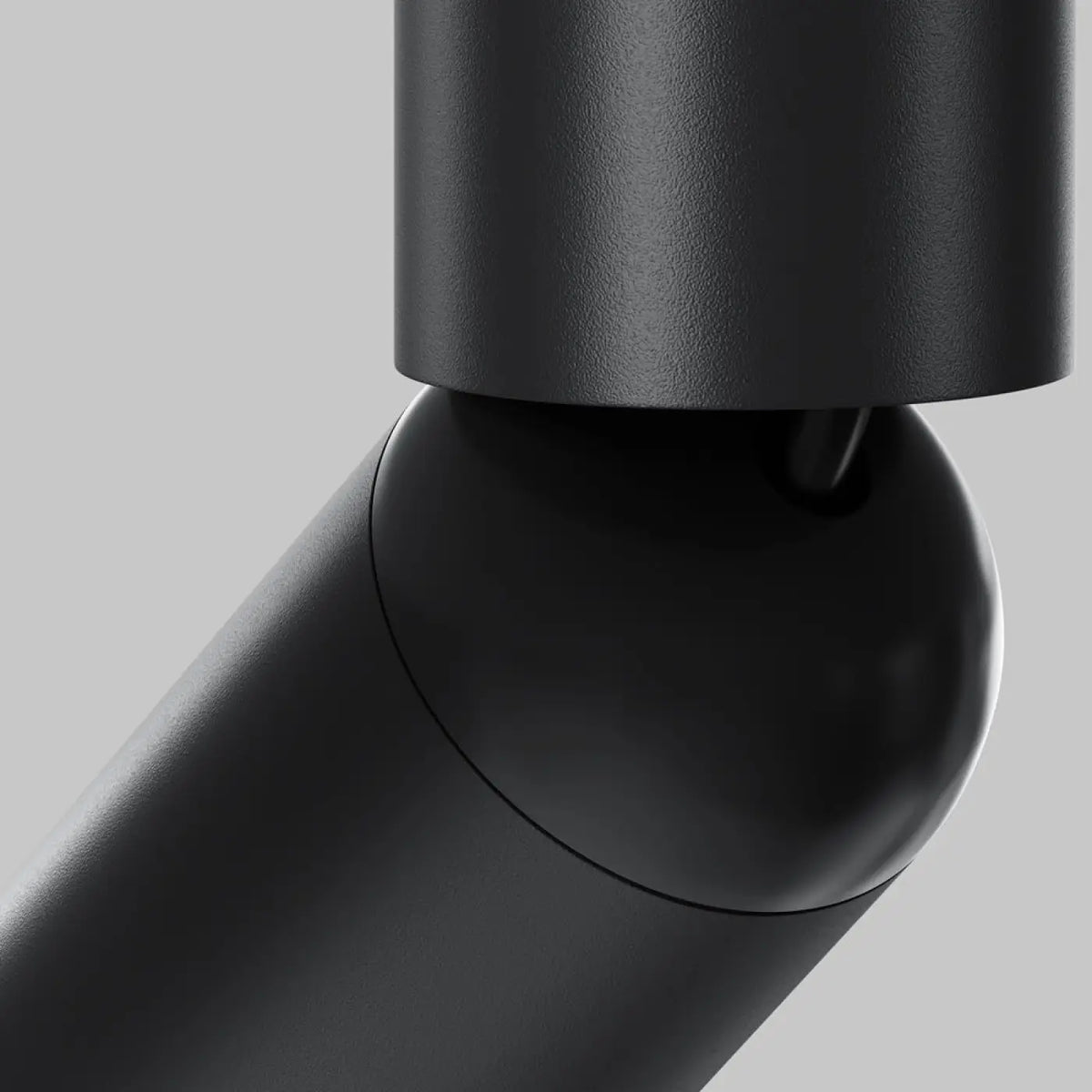 Spot LED tube long et fin en aluminium, noir ou noir et doré
