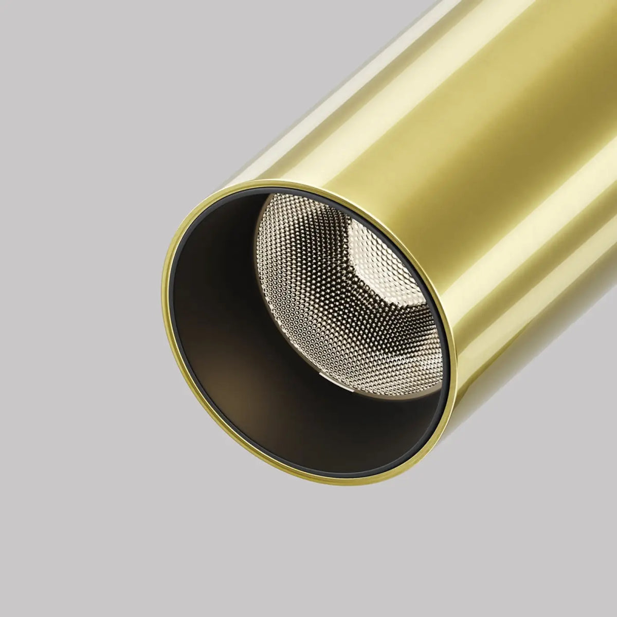 Spot LED tube long et fin en aluminium, noir ou noir et doré