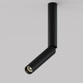 Spot LED tube long et fin en aluminium, noir ou noir et doré, noir