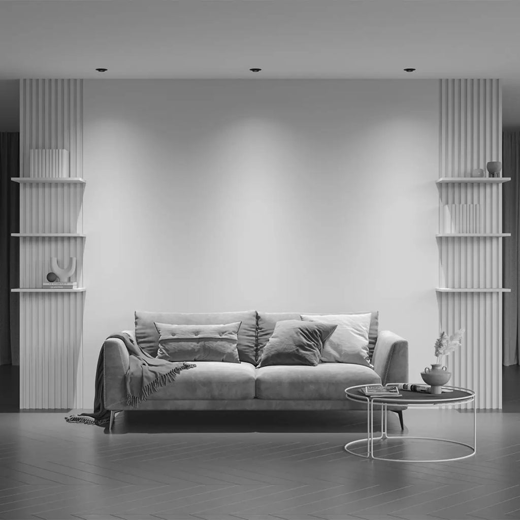Spot LED rétractable et orientable en acier, simple ou double