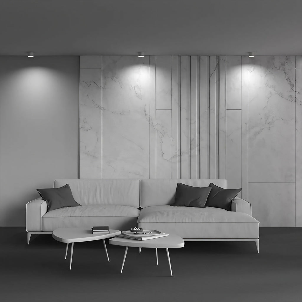Spot en saillie LED disque rond en aluminium, trois tailles