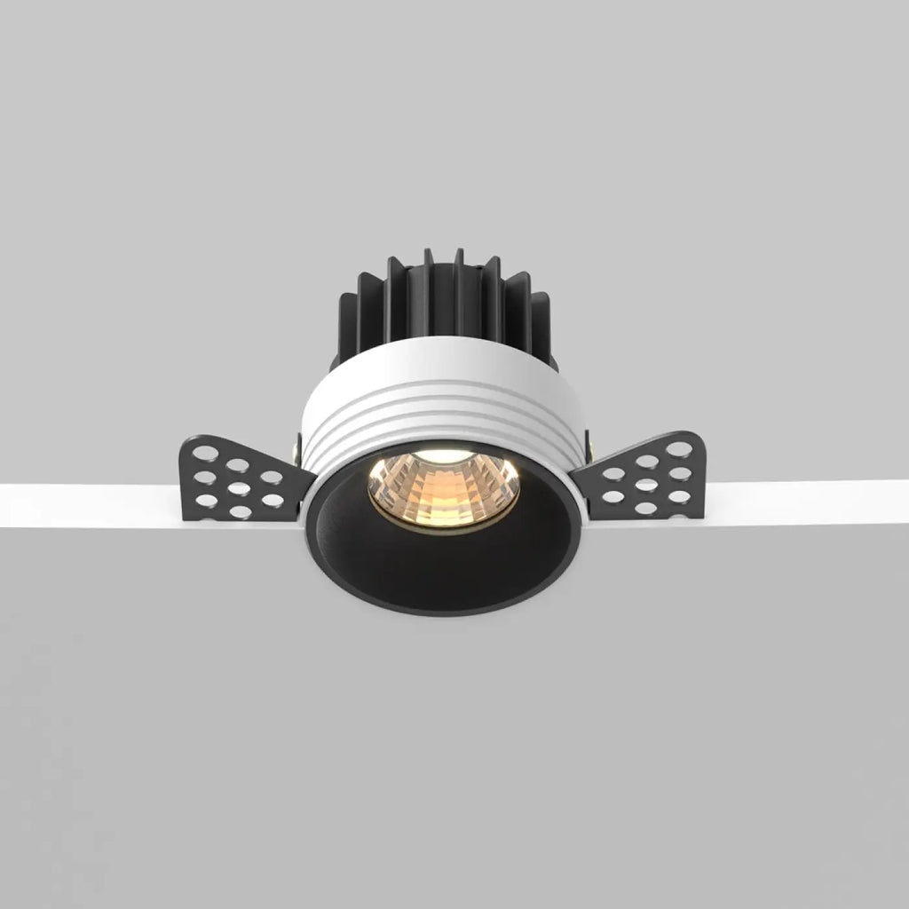 Spot LED encastrable rond compact, 6 ou 8 cm, trois coloris