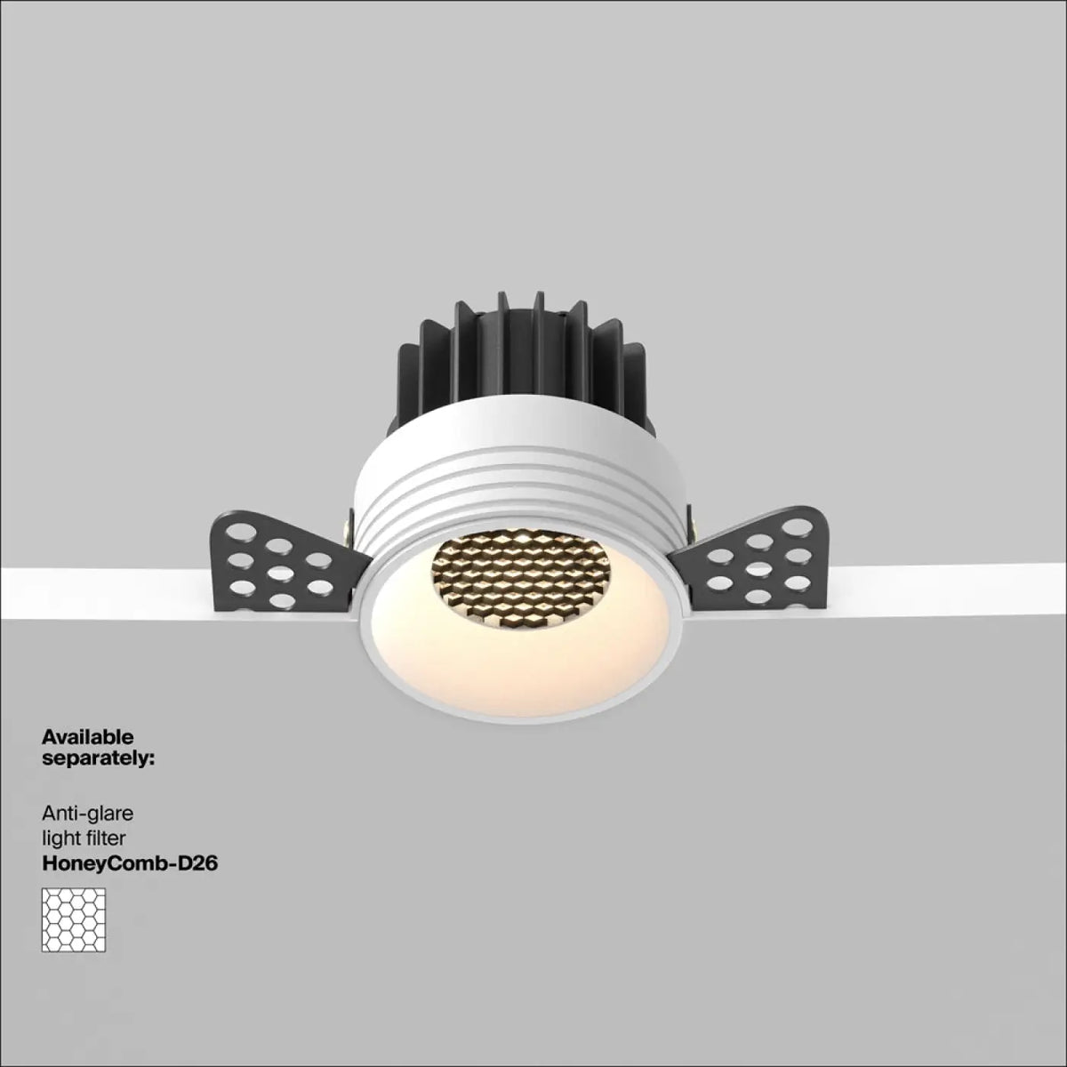 Spot LED encastrable rond compact, 6 ou 8 cm, trois coloris