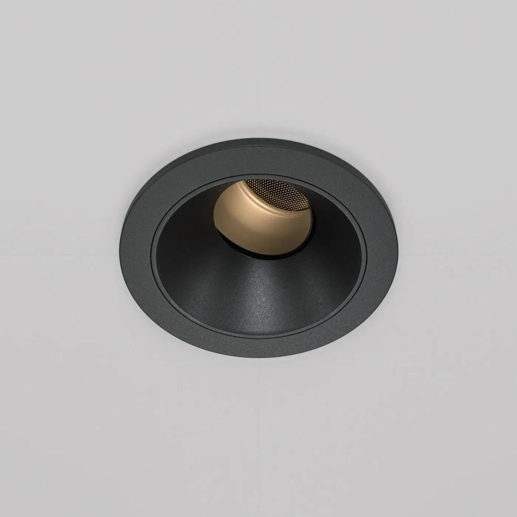Spot encastrable LED orientable pour éclairer un mur, noir ou blanc, noir