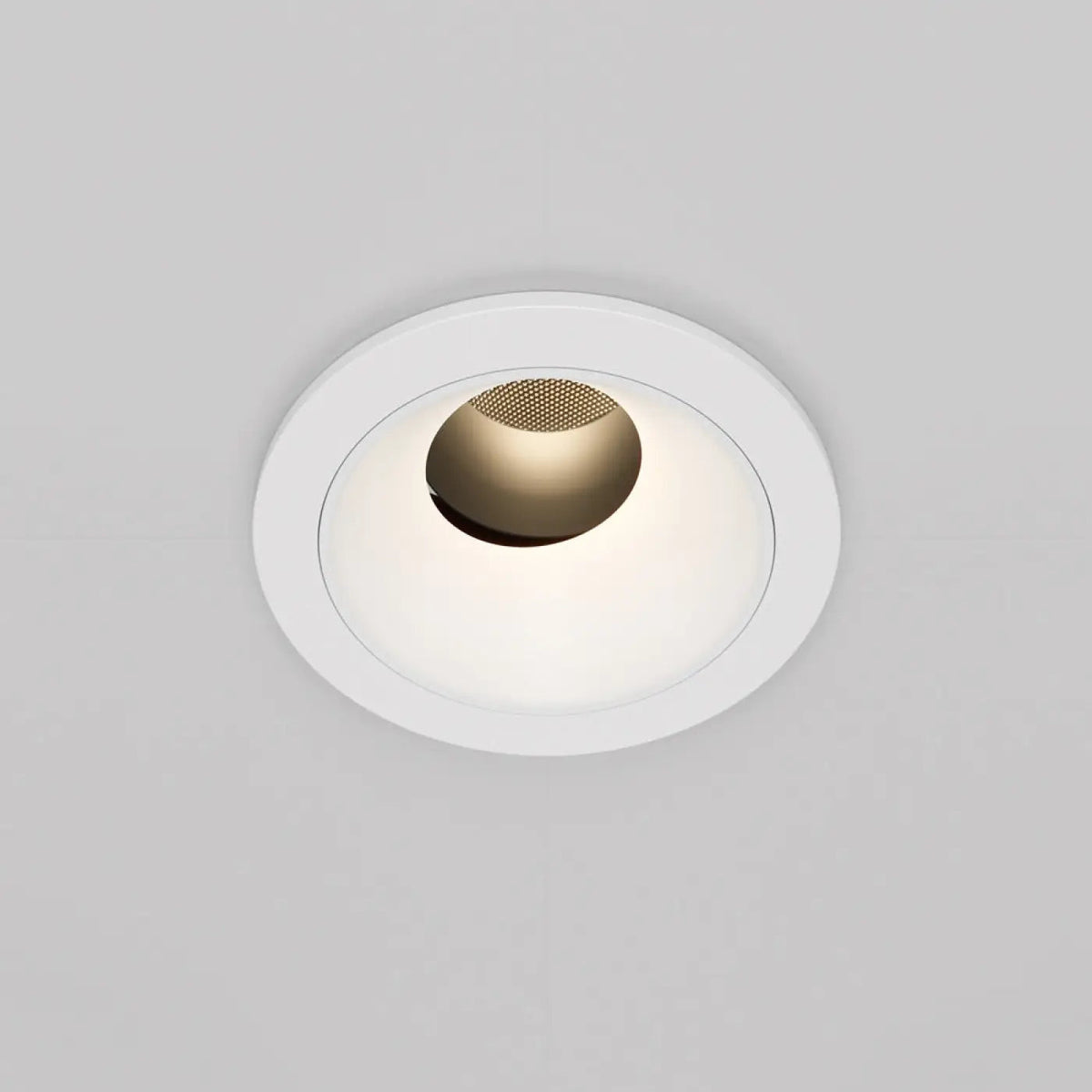 Spot encastrable LED orientable pour éclairer un mur, noir ou blanc, blanc