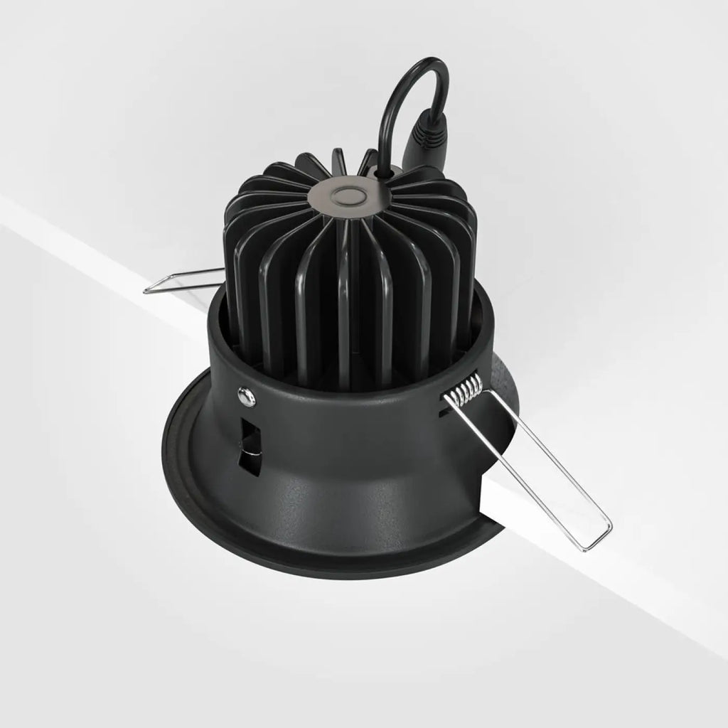 Spot encastrable LED rond en acier, 3000K ou 4000K