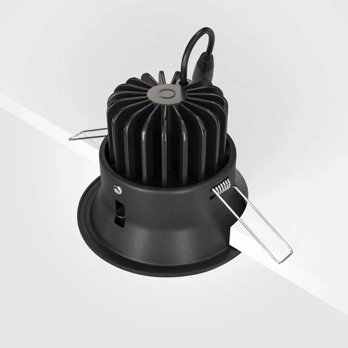 Spot encastrable LED rond en acier, 3000K ou 4000K