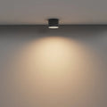 Spot en saillie LED disque rond en aluminium, trois tailles, noir